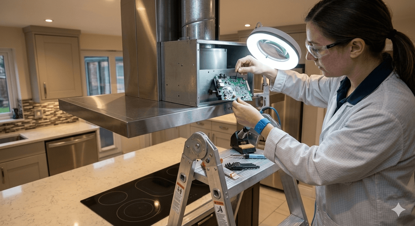 Chimney PCB Board | Motherboard | Circuit Board | Universal Kitchen Chimney Motion Sensor PCB with Display alternate view