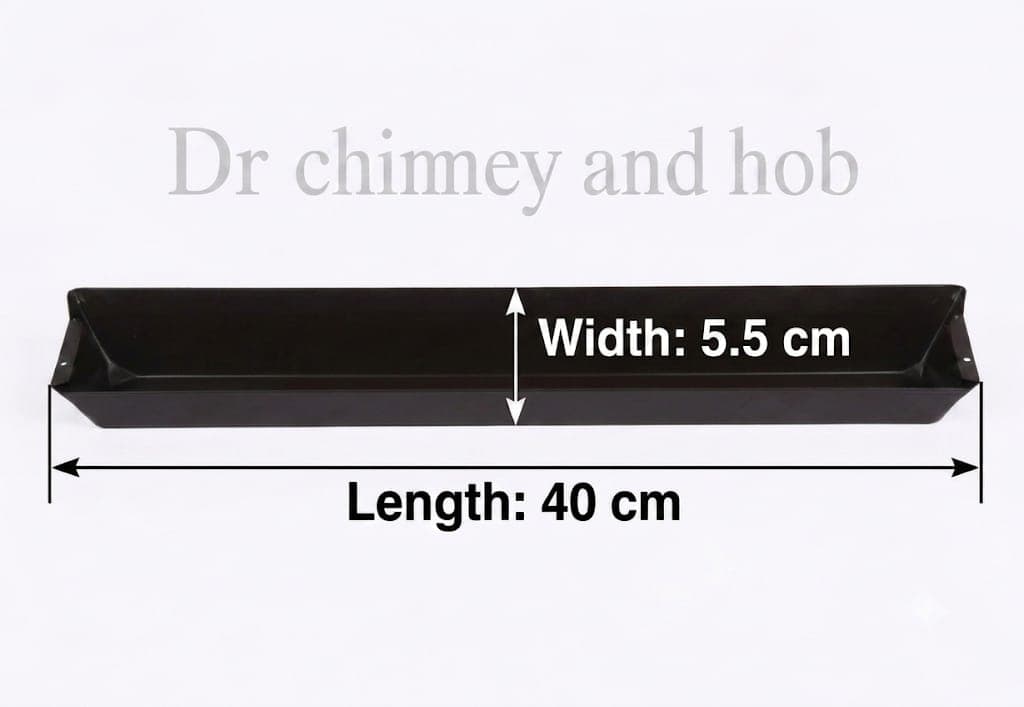 CHIMNEY OIL COLLECTER BLACK 40CM/16 INCHES